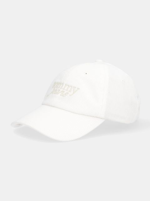 Tommy Jeans czapka z daszkiem sztruksowa kolor beżowy AW0AW17908 - zdjęcie produktu nr 1