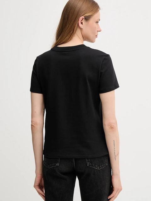 Armani Exchange t-shirt bawełniany damski kolor czarny XW001345 AF16356 - zdjęcie produktu nr 2