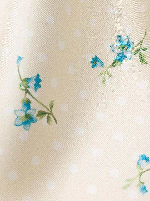 Prada printed silk twill scarf 90 - Neutrals