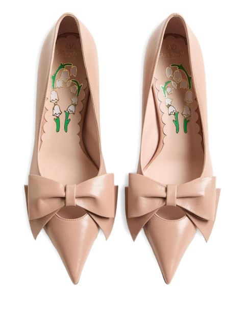 Valentino Garavani 65mm Bowow kidskin pumps - Pink