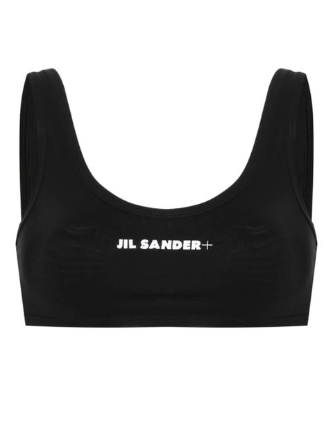Jil Sander logo-print bikini top - Black - zdjęcie produktu nr 1
