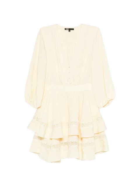 Maje ruffled tiered mini dress - Yellow - zdjęcie produktu nr 1