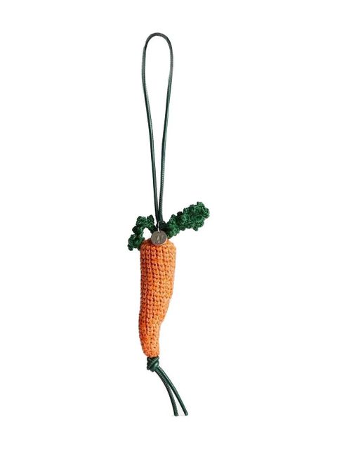 JW Anderson crocheted-carrot charm - Orange - zdjęcie produktu nr 1