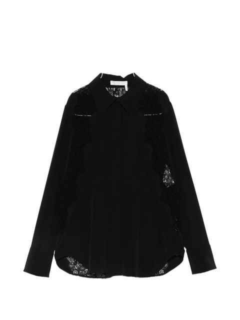 Chloé lace-panelled shirt - Black - zdjęcie produktu nr 1