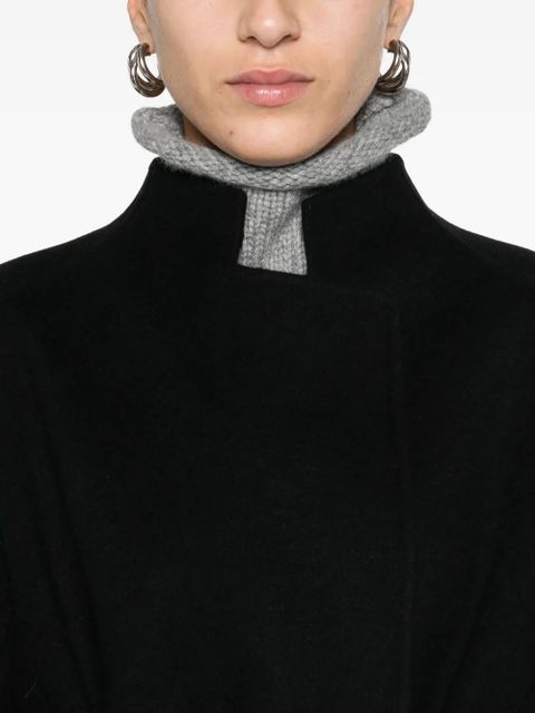 KHAITE belted wool coat - Black - zdjęcie produktu nr 2