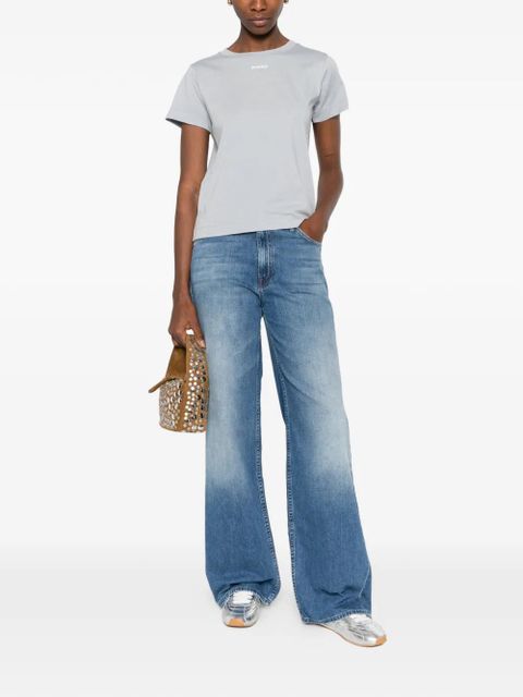 PINKO logo-appliqué T-shirt - Blue - zdjęcie produktu nr 2