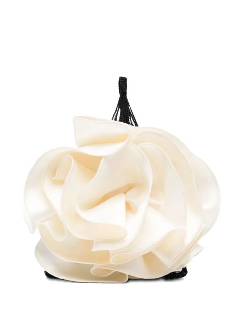 Magda Butrym ruffled woven tote bag - Black