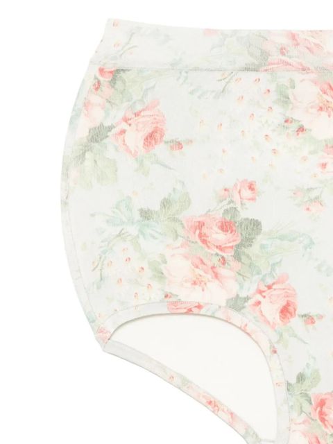 Simone Rocha floral-print brief - Multicolour