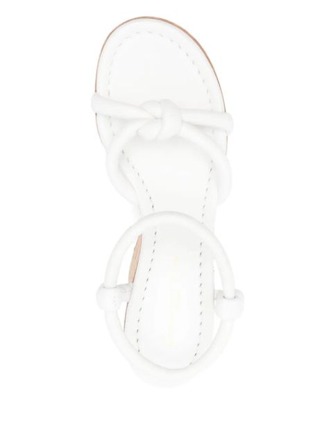Gianvito Rossi 110mm leather sandals - White