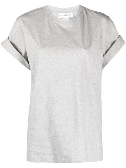 Victoria Beckham mélange cotton T-shirt - Grey - zdjęcie produktu nr 1
