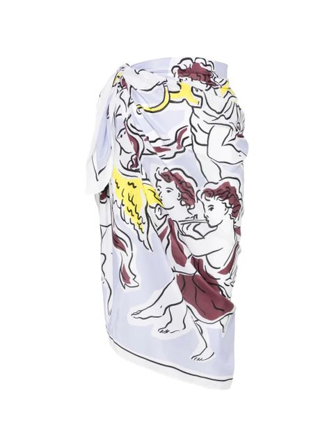 Tory Burch graphic-print pareo - White - zdjęcie produktu nr 1