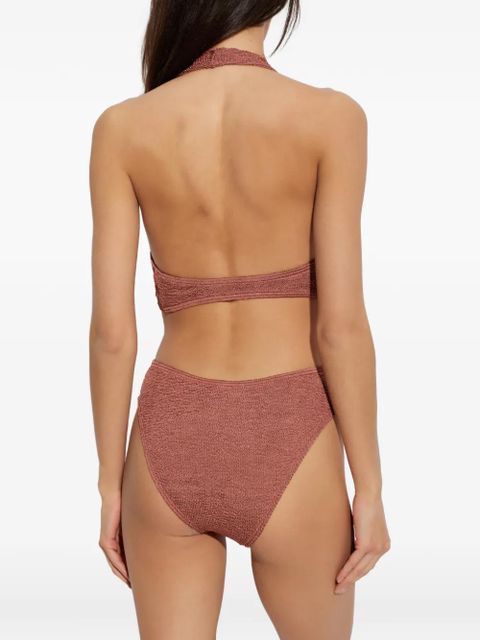 Bond-eye Celeste cut-out swimsuit - Brown