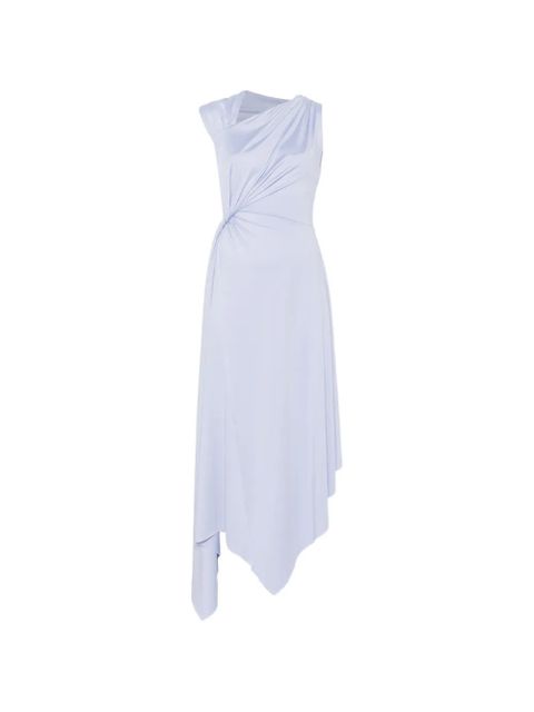 Victoria Beckham twisted sleeveless asymmetric dress - Blue - zdjęcie produktu nr 1