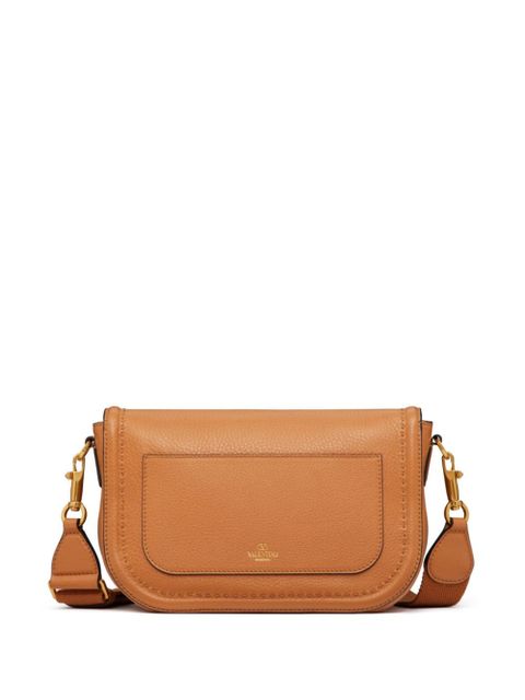 Valentino Garavani Alltime leather shoulder bag - Brown