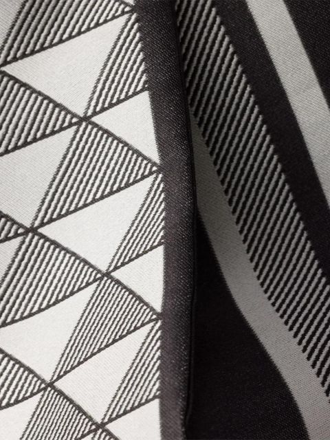 Prada Symbole-pattern silk scarf - White