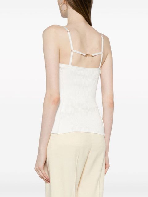 Jacquemus Sierra ribbed-knit top - White