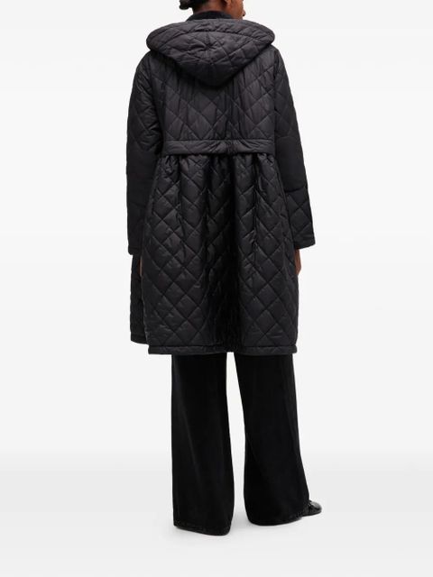 GANNI x Barbour quilted coat - Black