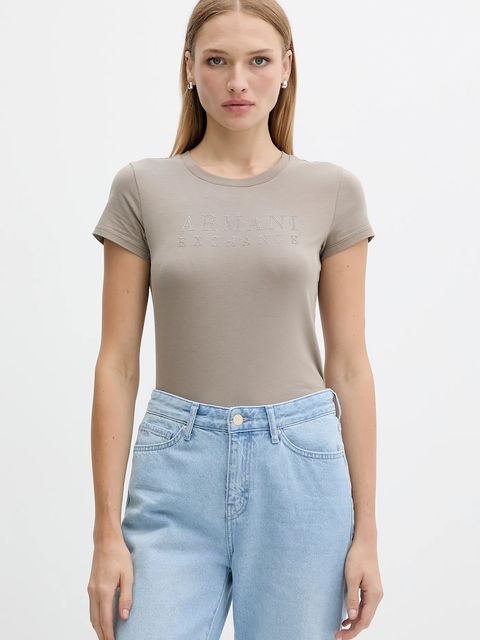 Armani Exchange t-shirt damski kolor zielony XW001349 AF17173 - zdjęcie produktu nr 1