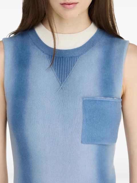 JW Anderson knitted mini dress - Blue