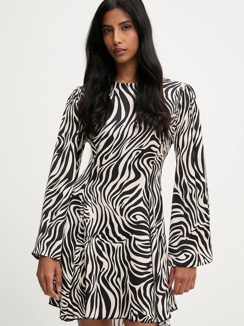 Answear.LAB sukienka kolor czarny mini rozkloszowana - zdjęcie produktu nr 1