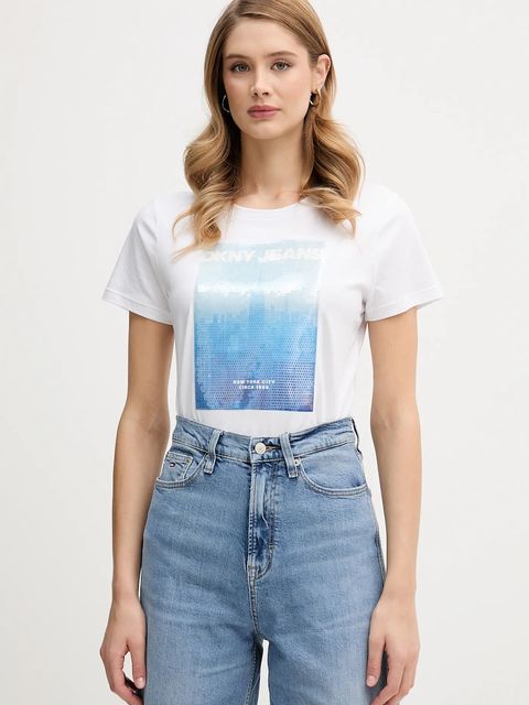 Dkny t-shirt damski kolor biały DJ6T1693 - zdjęcie produktu nr 1