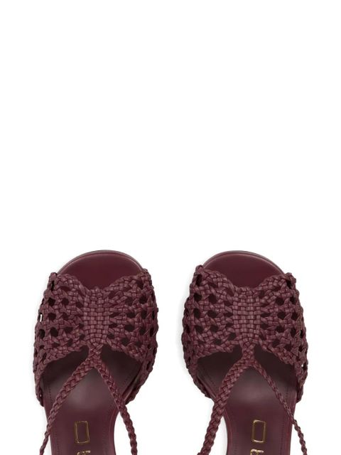 ETRO woven heeled sandals - Red - zdjęcie produktu nr 2