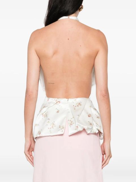 Magda Butrym floral-print blouse - Neutrals