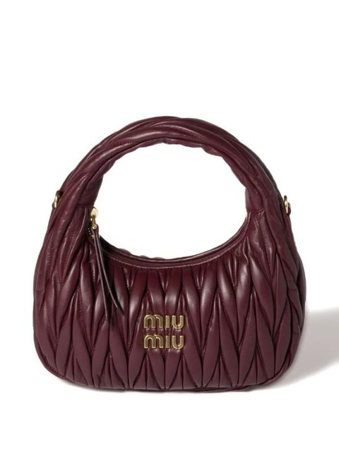 Miu Miu Wander matelassé shoulder bag - Red - zdjęcie produktu nr 2