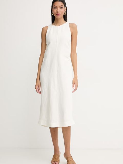 BOSS Orange sukienka z lnem C Delinna - zdjęcie produktu nr 2