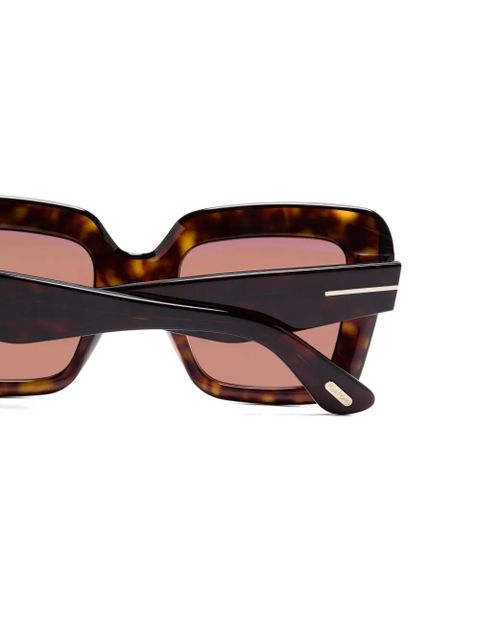 TOM FORD Eyewear Esme tortoiseshell sunglasses - Brown
