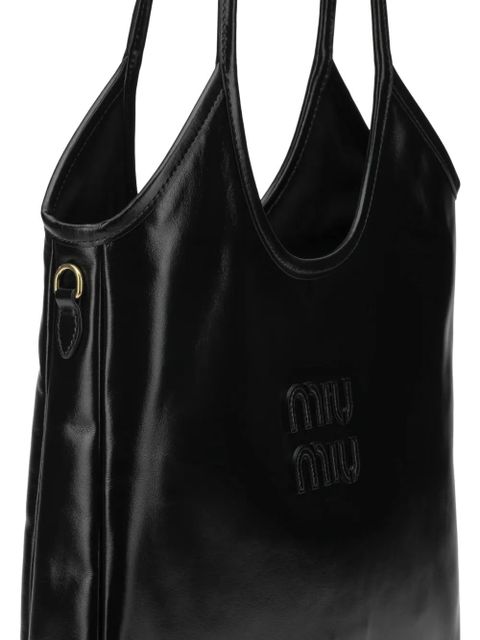Miu Miu Ivy leather shoulder bag - Black