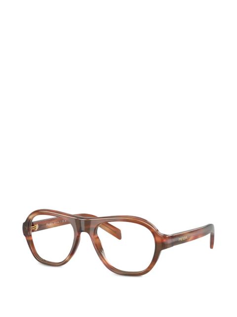 Prada Eyewear clear-lense glasses - Brown - zdjęcie produktu nr 2