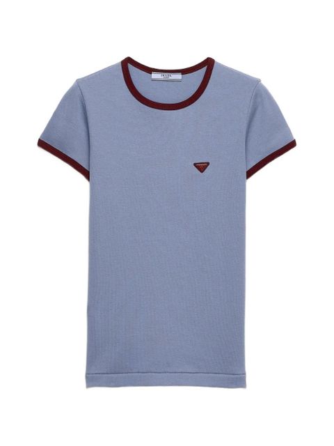 Prada cotton T-shirt - Blue - zdjęcie produktu nr 1
