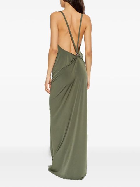 Coperni ring-strap maxi dress - Green