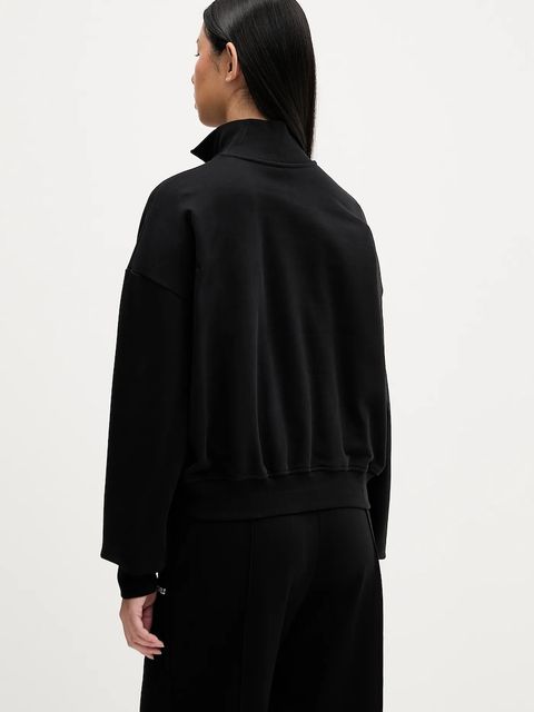 Karl Lagerfeld Jeans bluza bawełniana damska kolor czarny gładka B1W20069