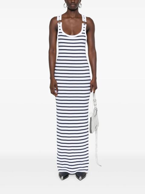Jean Paul Gaultier Marinère striped maxi dress - White