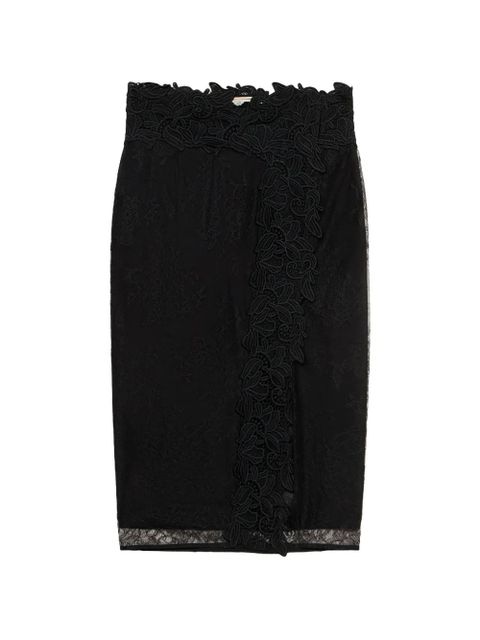 Blumarine lace midi skirt - Black - zdjęcie produktu nr 1