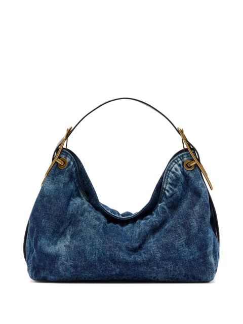 Diesel D-Line denim shoulder bag - Blue - zdjęcie produktu nr 1