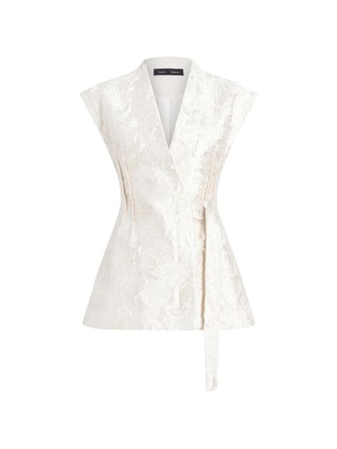 Proenza Schouler Cindle jacquard belted gilet - Neutrals - zdjęcie produktu nr 1