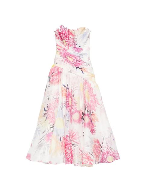 Aje Reflector ruffled maxi dress - White - zdjęcie produktu nr 1