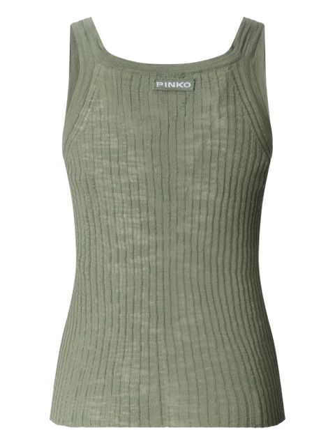 PINKO ribbed tank top - Green - zdjęcie produktu nr 2