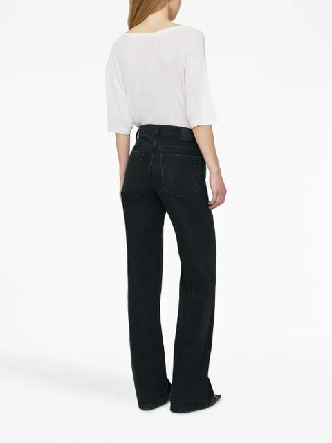 ANINE BING V-neck short-sleeve T-shirt - White