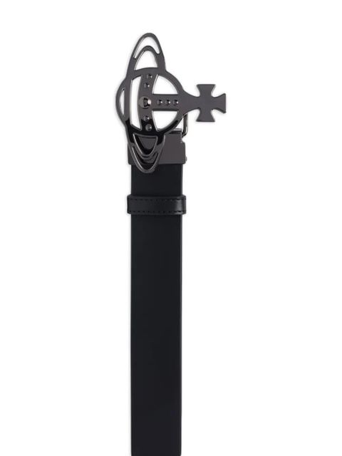 Vivienne Westwood small Line Orb-buckle belt - Black - zdjęcie produktu nr 2