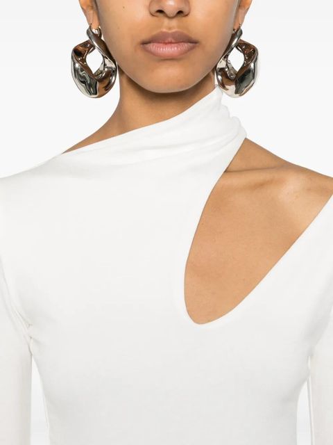 MANURÍ Bambina cut-out detail top - Neutrals