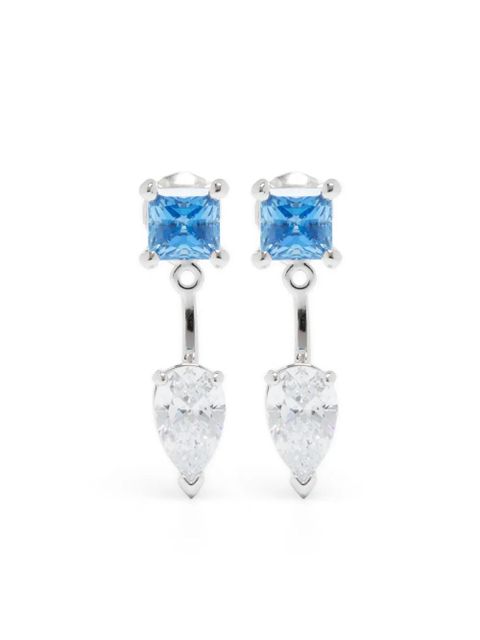 Swarovski Mesmera crystal-embellished drop earrings - Blue - zdjęcie produktu nr 1