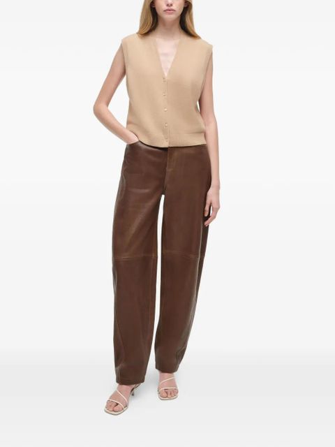 Simkhai Rozzi V-neck cashmere vest - Neutrals - zdjęcie produktu nr 2