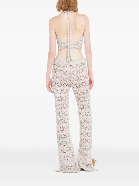 Alanui Lagoon Romance trousers - White