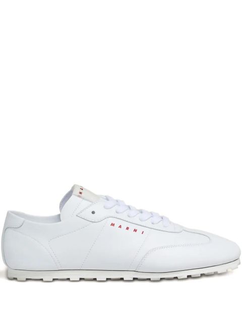 Marni leather lace-up sneakers - White - zdjęcie produktu nr 1