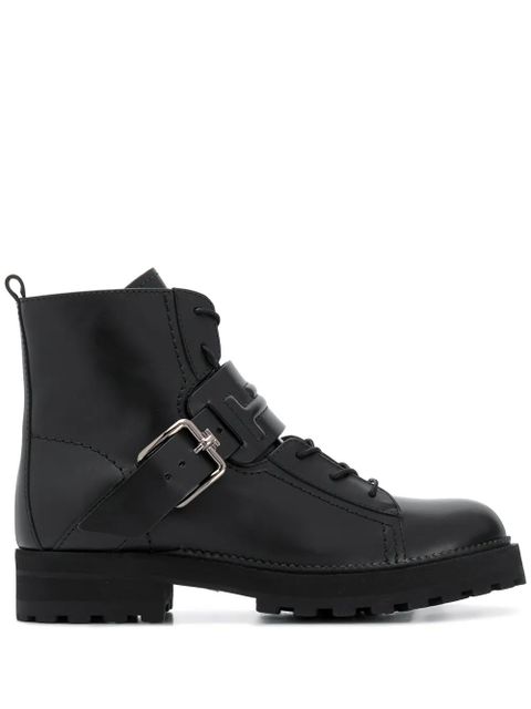 Tod's buckled strap boots - Black - zdjęcie produktu nr 1