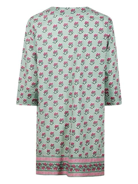 MC2 Saint Barth floral-print cotton dress - Green - zdjęcie produktu nr 2
